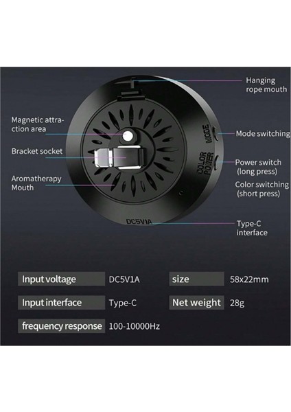F2 Rgb Bluetoothlu Sese Duyarlı Ekolayzer LED Işık ( Araç Içi Torpido ve Gamerlar Uyumlu )