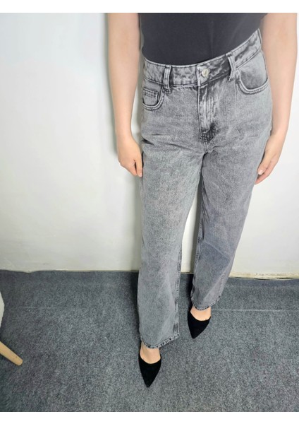 Yüksek Bel Şıklığı! Kadın Kot Pantolon – Gün Boyu Konfor - Palazzo Pantolon