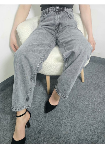 Yüksek Bel Şıklığı! Kadın Kot Pantolon – Gün Boyu Konfor - Palazzo Pantolon fırsatları