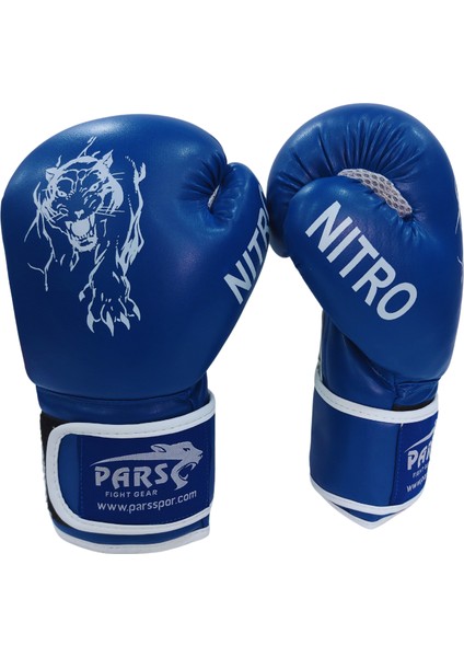 Nitro Boks Kick Boks Muay Thai Eldiveni Mavi