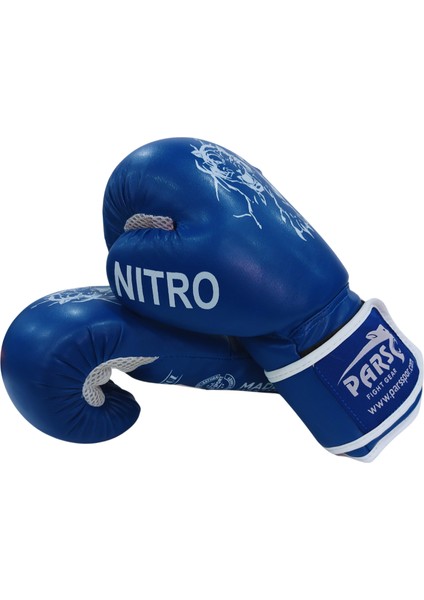Nitro Boks Kick Boks Muay Thai Eldiveni Mavi