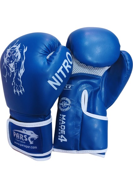 Nitro Boks Kick Boks Muay Thai Eldiveni Mavi