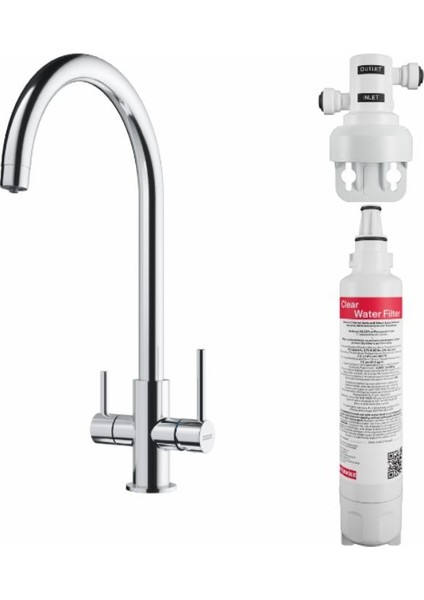 Franke Lina Clear Water Filtreli Krom Armatür