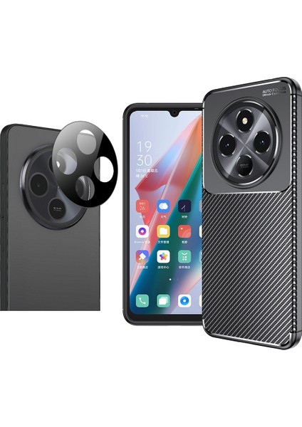 Xiaomi Redmi 14C 4G Kılıf Zore Negro Silikon Kapak + Kamera Lens Koruyucu