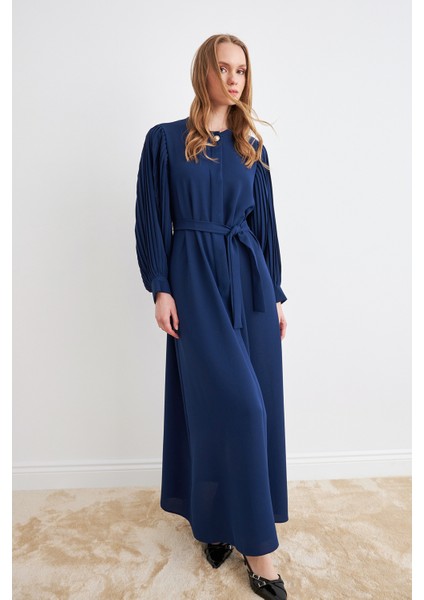 Kolları Piliseli Abaya - Indigo