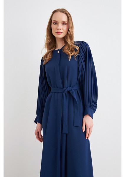 Kolları Piliseli Abaya - Indigo