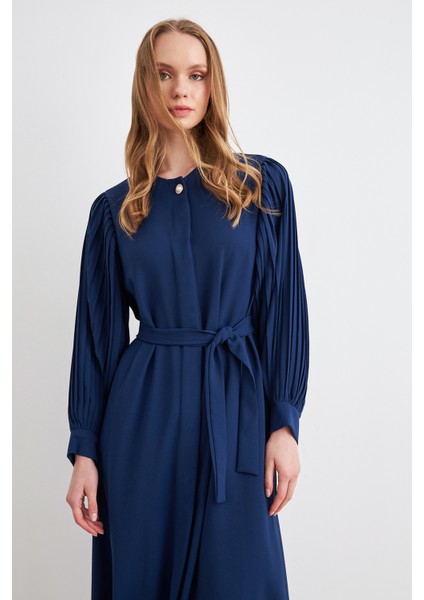 Kolları Piliseli Abaya - Indigo