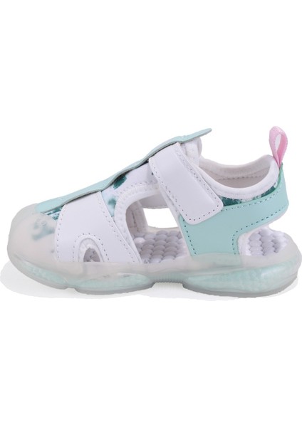 Live 332B525Y217 Beyaz Ortopedik Günlük Işıklı Kız Çocuk Spor Sandalet modelleri