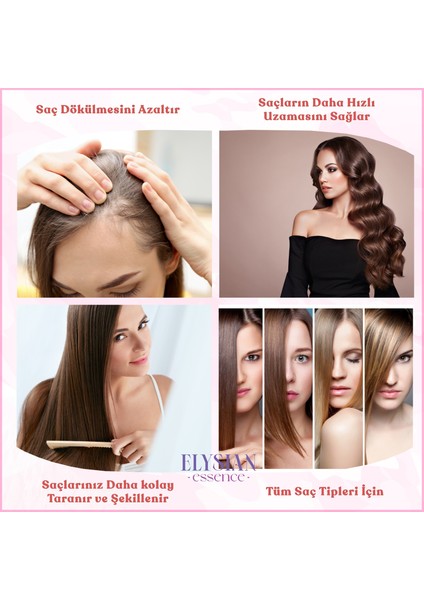 Biotin & Collagen Sıvı Saç Kremi 3'lü Set – Durulanmayan Sprey 150 ml
