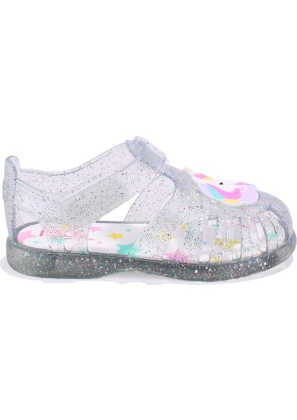 S10341 Tobby Unicornio Beyaz Şeffaf Ortopedik Günlük Kız Çocuk Sandalet fiyatları