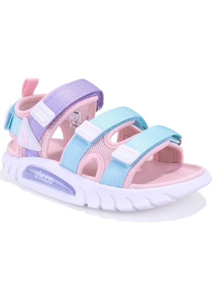 Cube 332F25Y212 Gri Pudra Ortopedik Günlük Kız Çocuk Spor Sandalet