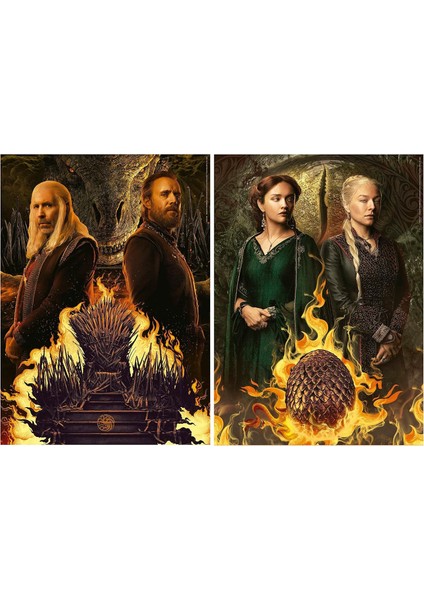 2X500 Parça Game Of Thrones Ejderha Evi Puzzle - 19573