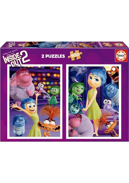 2X500 Parçalık Ters Yüz 2 Çocuk Puzzle - 20101 - Inside Out 2