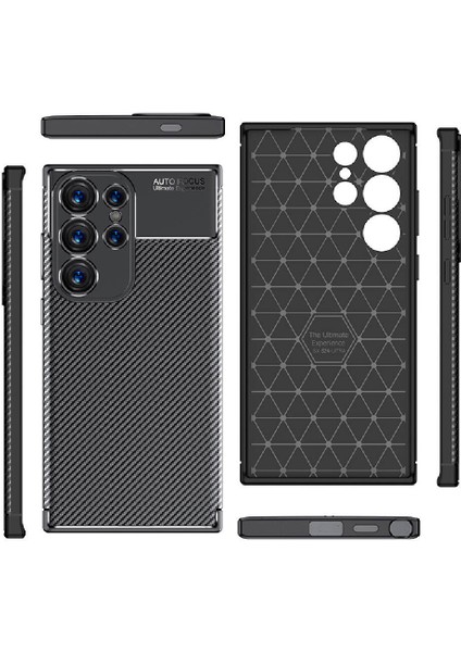 Samsung Galaxy S24 Ultra Kılıf Zore Negro Silikon Kapak + Nano Ekran Koruyucu