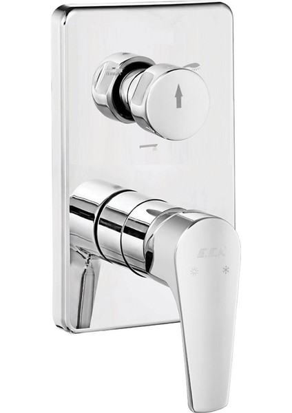 Eca Niobe Ankastre Duş Seti - 3 Yollu / 7 parça set ECA.ANKSET.BD310