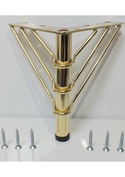 12 cm Gold Metal Telli Mobilya Ayağı