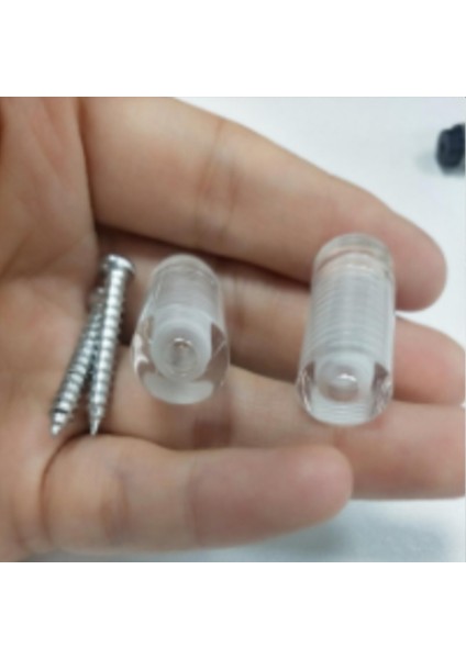 Pleksi ve Cam Şeffaf Tutucu Montaj Malzemesi Duvar Montajı Dayanıklı