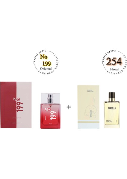 No: 199 + 254 Unisex / Kadın Parfüm EDP 50 ml Oriental / Floral