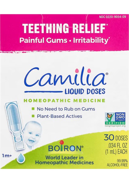 Camilia, Teething Relief, 1 Month+, 30 Doses, 0.034 Fl Oz (1 Ml) Each