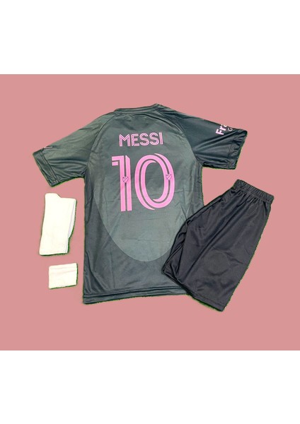 Messi Siyah Çocuk Forması 4'lü