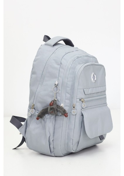 Kapaklı Beş Gözlü Geniş Sırt Çantası – Peluş Hediyeli, Konforlu Askılı, Günlük Kullanıma Uygun modelleri