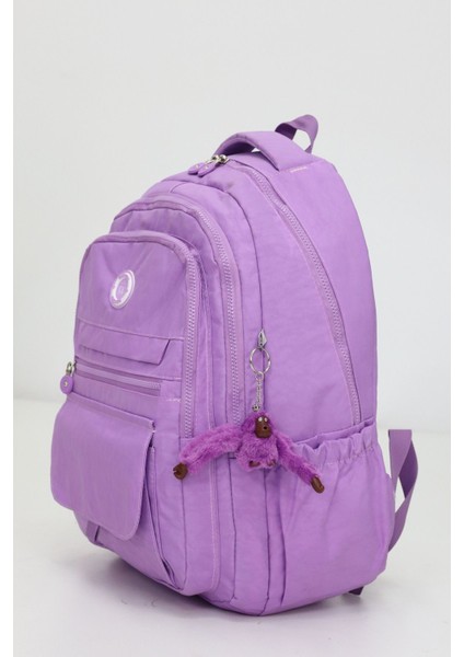 Kapaklı Beş Gözlü Geniş Sırt Çantası – Peluş Hediyeli, Konforlu Askılı, Günlük Kullanıma Uygun modelleri