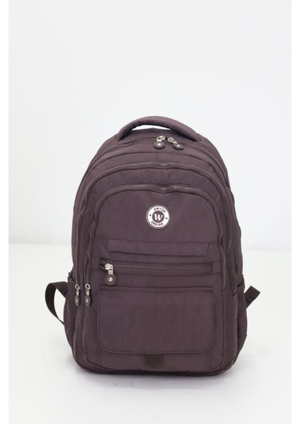 Kapaklı Beş Gözlü Geniş Sırt Çantası – Peluş Hediyeli, Konforlu Askılı, Günlük Kullanıma Uygun