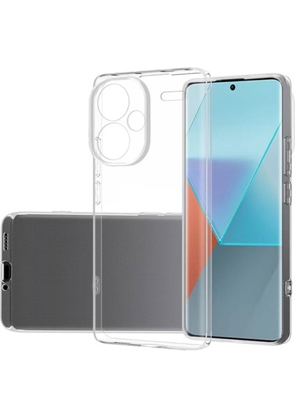 Xiaomi Redmi Note 13 Pro Plus Kılıf Lüx Şeffaf Silikon Zrnet
