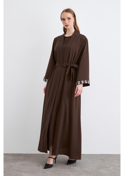 Rita Abaya Takım - Kahve