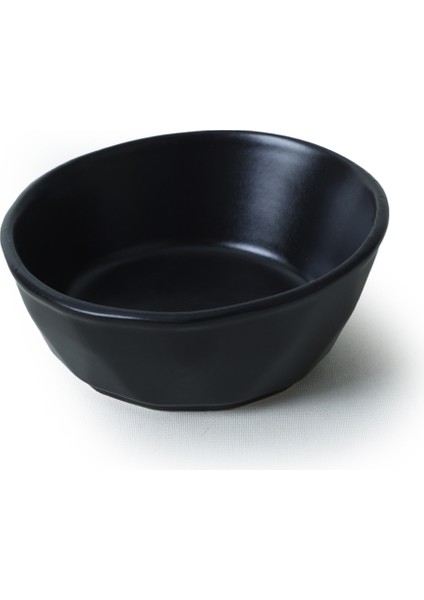 Mat Siyah Kristal Çerezlik / Sosluk 12 cm 6 Adet 956