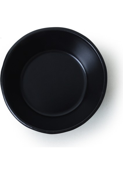 Mat Siyah Kristal Çerezlik / Sosluk 12 cm 6 Adet 956