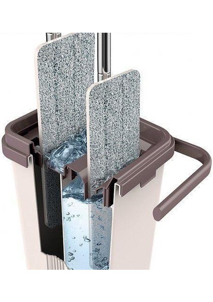 Yeni Nesil Microfiber Tablet Mop Çift Paspaslı Temizlik Seti 2 Hazneli fırsatları