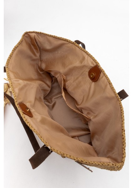 Kadın Hasır El Yapımı Omuz Çanta Zy 25008 Keten indirimleri