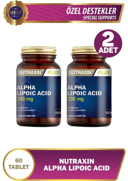 Alpha Lipoic Acid 200 mg 60 Tablet 2 Adet