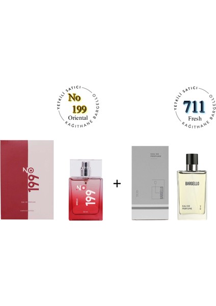 No: 199 + 711 Unisex / Erkek Parfüm EDP 50 ml Oriental / Fresh