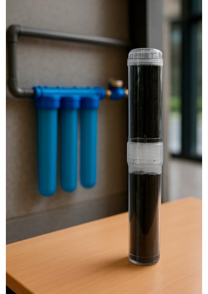 Su Arıtma Cihazı Shell Kablı Granül Aktif Karbon Filtre 20 inç