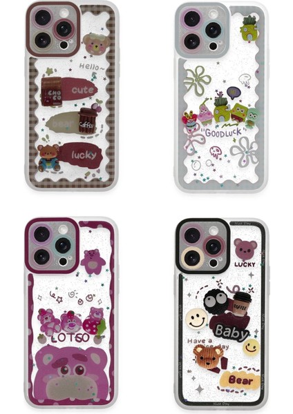 Apple iPhone 14 Pro Kılıf Sweet Desenli Silikon Kapak - Pembe Zrnet