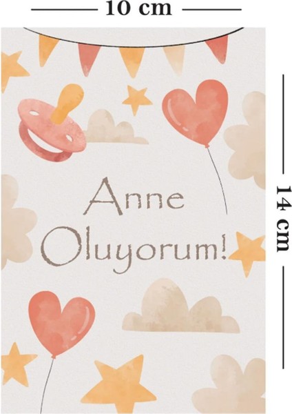 Baba Oluyorsun Müjde Anı Kartı 7 Adet - Anne Baba Oluyorum Kızımız Oğlumuz Oluyor Bebek Hediyelik fırsatları