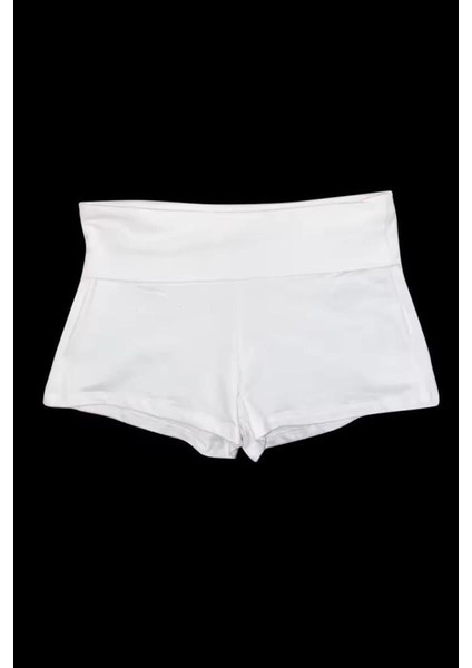 Beyaz Lana Del Rey Born To Die Mini Penye Şort modelleri