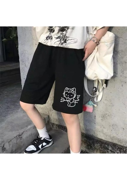 Hello Kitty Demon Penye Unisex Şort