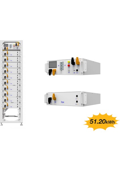 Deye Yüksek Voltaj Lityum Akü 51.20 Kwh