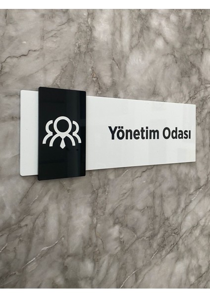 Basic Pearl Black Seri Yönetim Odası Yönlendirme Levhası Kapı Isimliği fiyatları