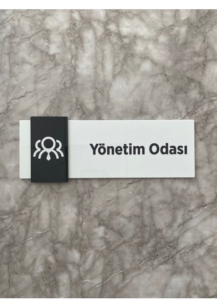 Basic Pearl Black Seri Yönetim Odası Yönlendirme Levhası Kapı Isimliği modelleri