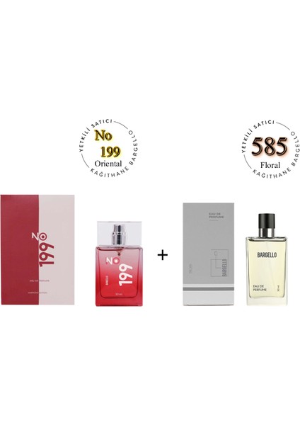 No: 199 + 585 Unisex / Erkek Parfüm EDP 50 ml Oriental / Floral