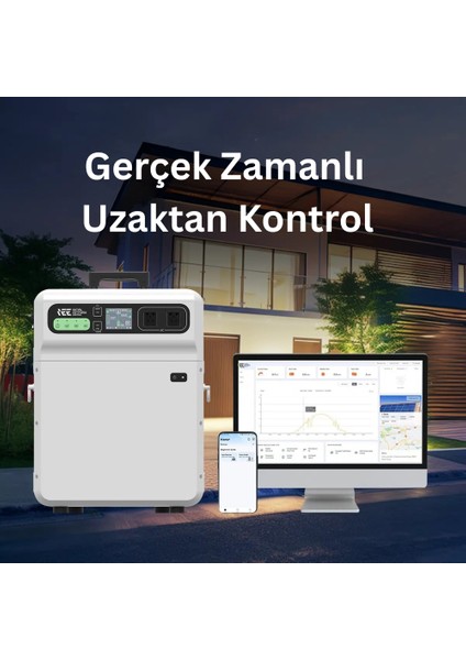 5120WH Taşınabilir Elektrik Güç Kaynağı %99.99 Mppt Bms Çoklu Koruma Kablosuz Şarj - Ieetek SH4000 Beyaz