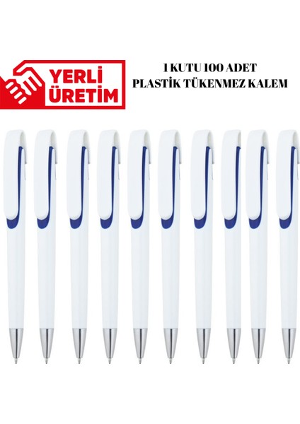 Plastik Tükenmez Kalem 100 Adet Basmalı Tükenmez Kalem Okul Iş Ofis Tükenmez Kalem indirimleri