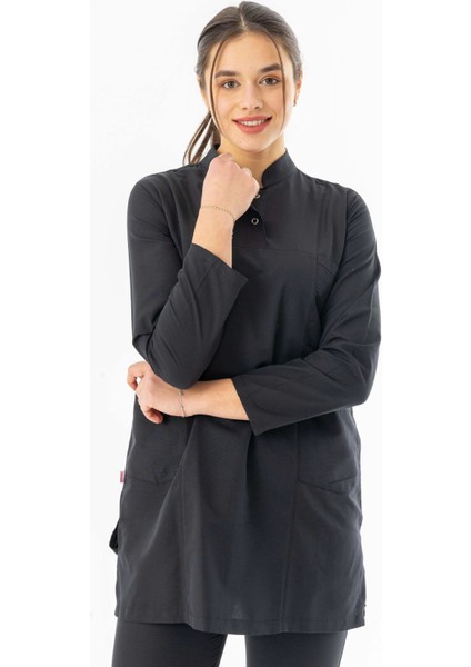 Terikoton Uzun Kol Doktor Hemşire Forması Alt Üst Takım Lacivert (TTST0001) fırsatları