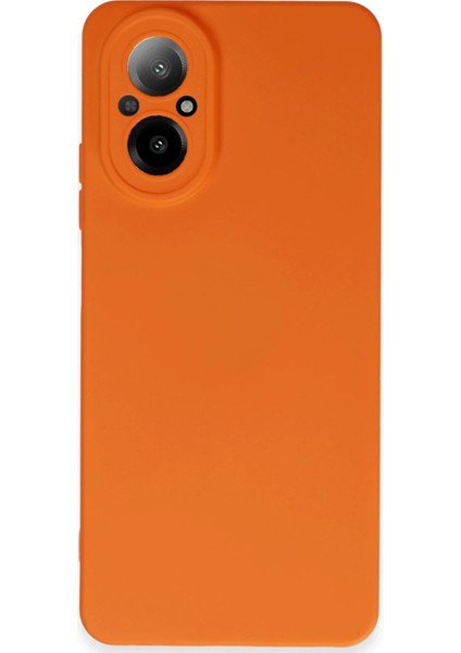 Realme 12 Lite Kılıf Nano Içi Kadife Silikon - Turuncu Zrnet