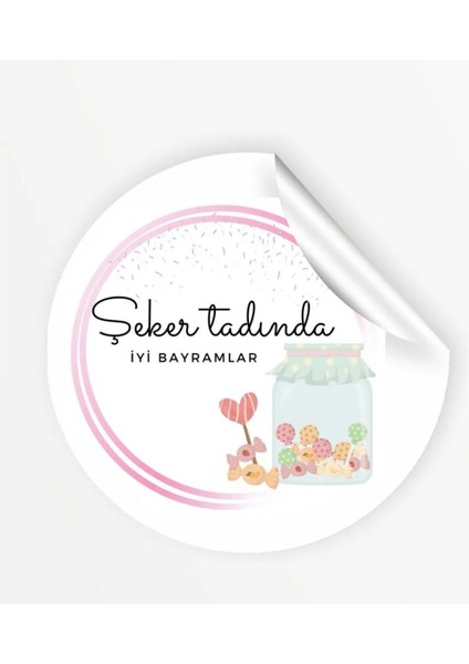 Etiket 3cm Iyi Bayramlar Sticker 48 Adet