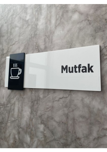 Basic Pearl Black Seri Mutfak Kapı Isimliği Yönlendirme Levhası fırsatları